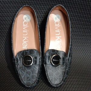 Calvin Klein Monogram Black Loafers